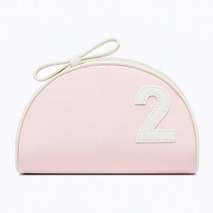 Christian Dior Pink Nylon Nymber 2 Cosmetic Pouch, Y2K Dior Sport Makeup Bag